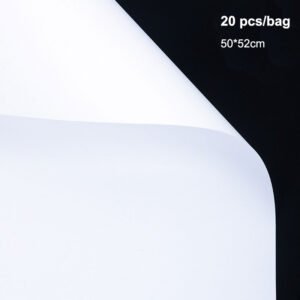 White floral paper wrap