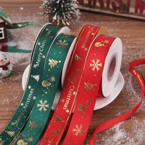 Christmas polyester ribbon