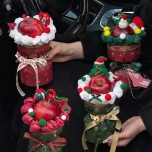 Christmas bouquet wrapping