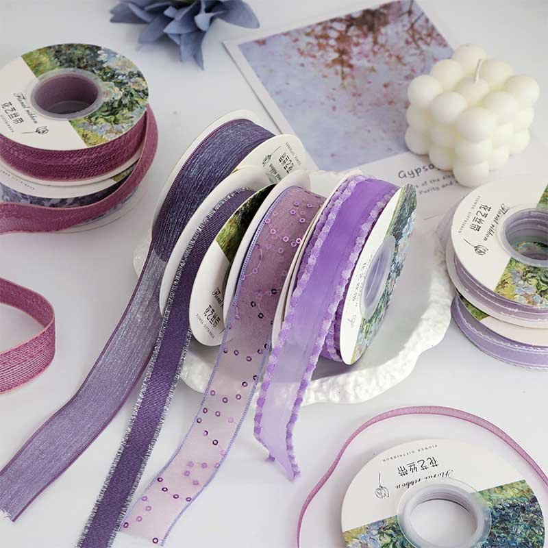 Purple bouquet ribbons - Image 3