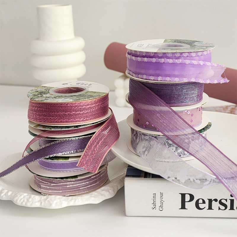 Purple bouquet ribbons - Image 5