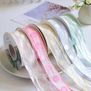 Jacquard chiffon ribbon