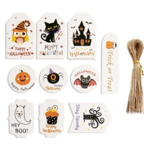 Halloween Tags with String