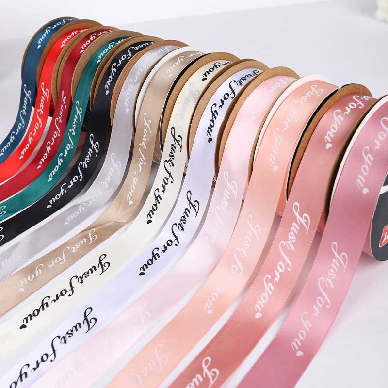 Flower wrapping ribbons