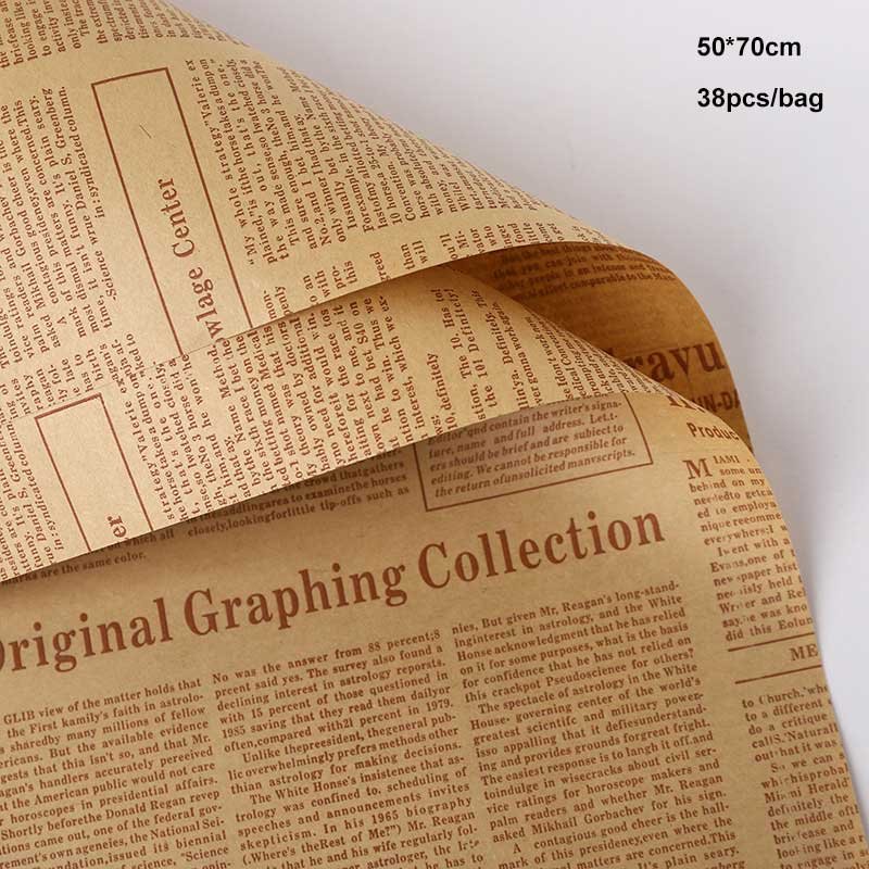 Newspaper bouquet wrap - Image 4