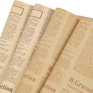 Newspaper bouquet wrap