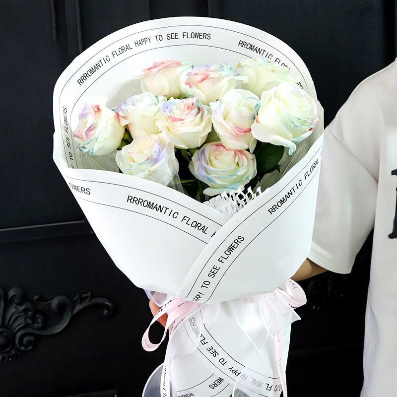 Brown paper flower wrap - Image 3