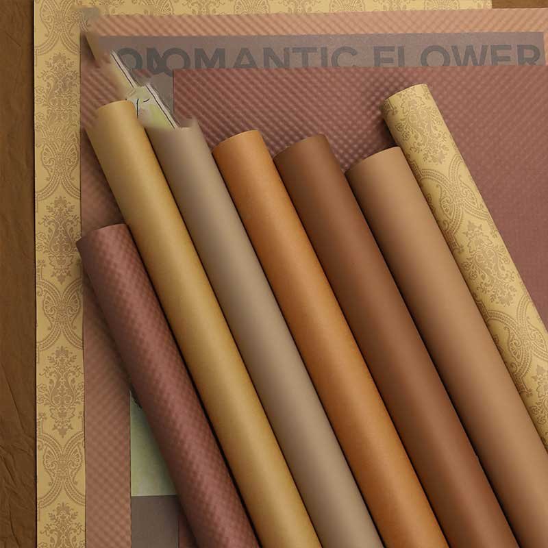 Brown floral paper - Image 2
