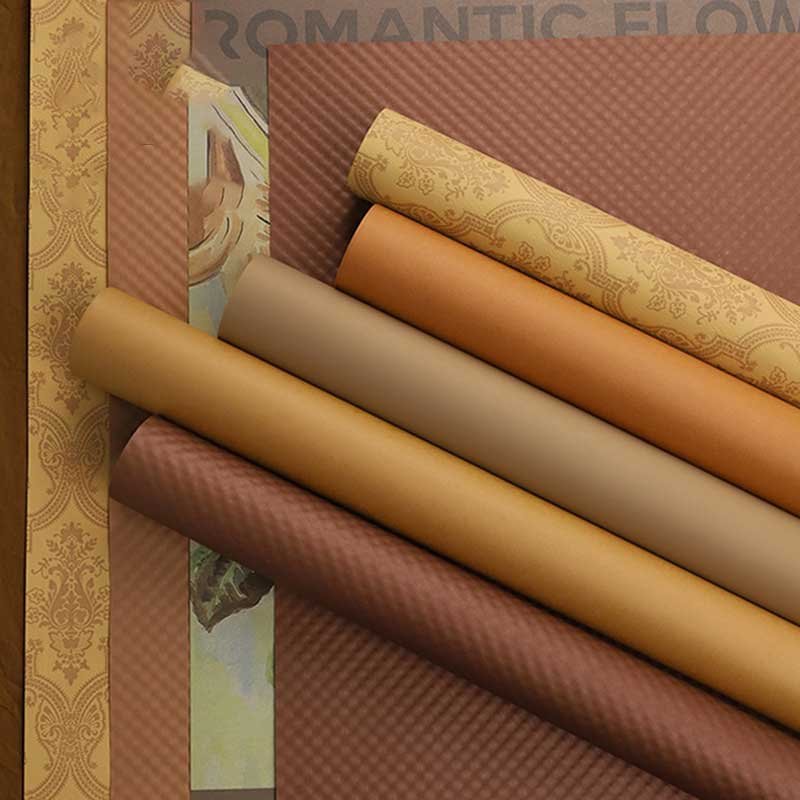 Brown floral paper - Image 3