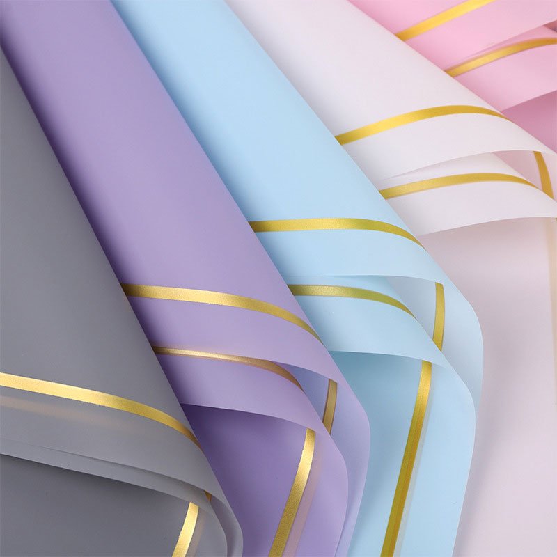 Flower Wrapping Paper with Pure Color - Image 3