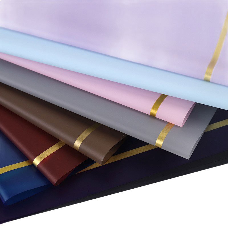 Flower Wrapping Paper with Pure Color - Image 2