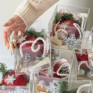 Acrylic Christmas apple box
