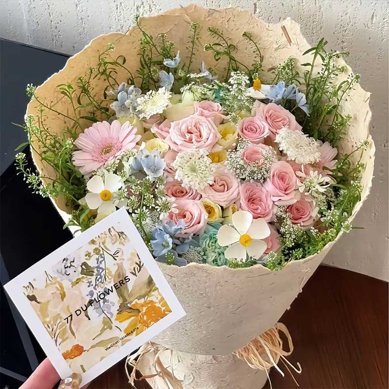 Wrapping paper flowers - Image 2