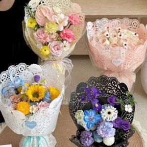 Floral wrapping paper roll